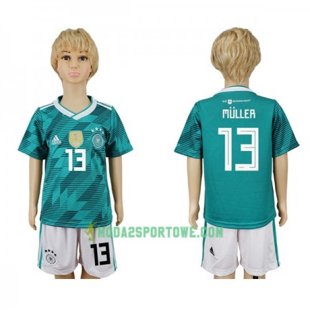 Koszulka Niemcy Müller 13 Dziecięcy Mistrzostwa Świata 2018 Wyjazdowe Stroje Piłkarskie